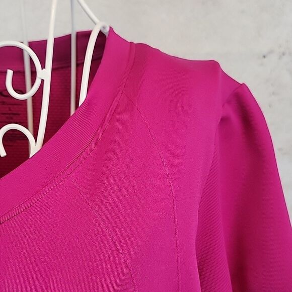 Champion Gear compression athletic t-shirt in fuscia pink Women's Size L - Picture 5 of 12